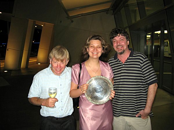 John Davidson (New Zealand), Natalija Beksa (Latvia) and Michael Cappeletti