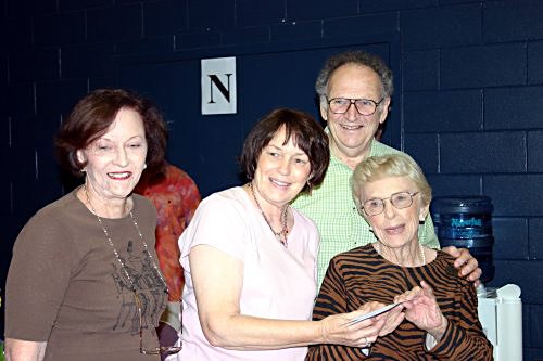 Veteran Prize Winners:  Jeanette Dougherty, June Cross, John Howie, Peg Watkinson