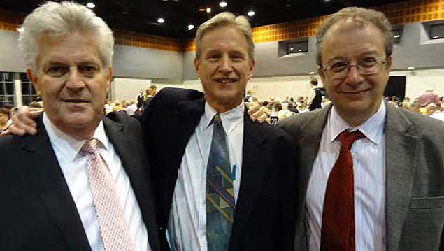 L to R: David Stern, Brent Manley, Barry Rigal